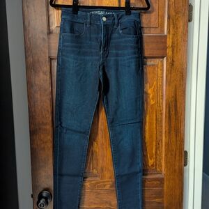 American Eagle Outfitters Dark Blue Skinny Jeans - Women
